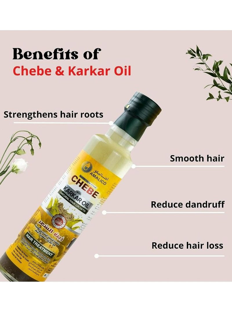 AMALICO - Amalico 2-in-1 Karkar Oil & Chebe Powder for Hair Growth 250 ml - Image 1