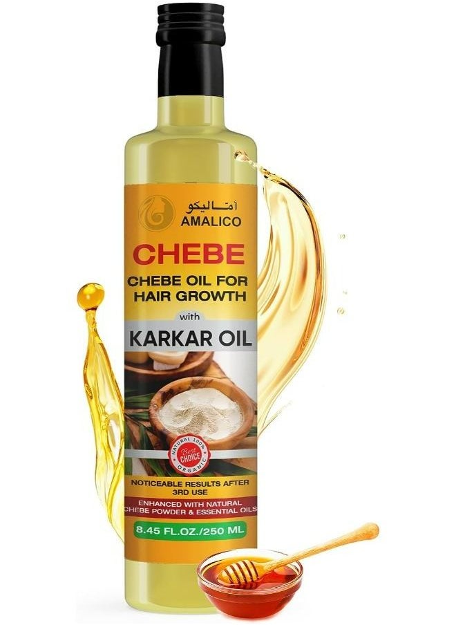 AMALICO - Amalico 2-in-1 Karkar Oil & Chebe Powder for Hair Growth 250 ml - Image 1