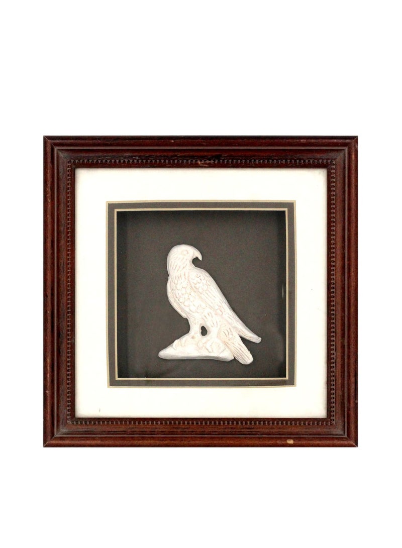 Antique Museum HANDMADE CLAY FALCON FRAME 8X8INCHES-ONLINE006 