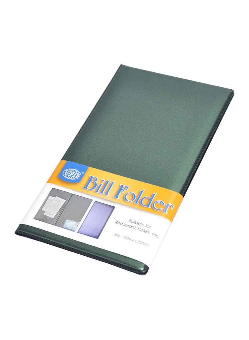 FIS حافظة فواتير غلاف PVC الحجم: 150 x 250 مم اللون: أخضر - FSCL11NGR - Image 1