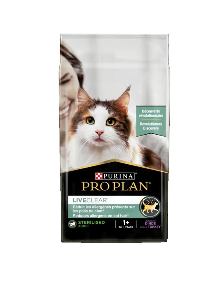 PURINA - Pro Plan Liveclear Sterilised Adult Turkey - 1.4kg - Image 1