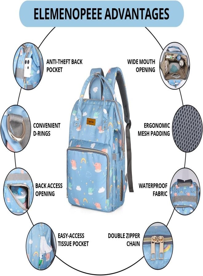 Laee cute Diaper Bag for Mothers for Travel, Maternity Bag for Newborn Baby, Mothers Travelling Bag, (Elephant print) - Image 4
