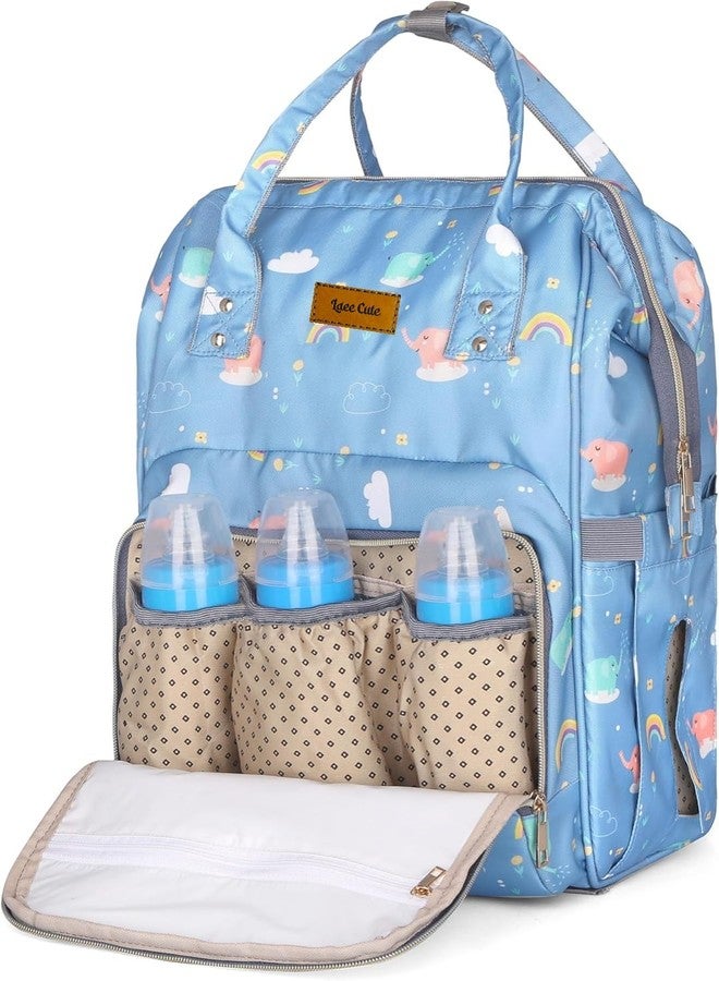 Laee cute Diaper Bag for Mothers for Travel, Maternity Bag for Newborn Baby, Mothers Travelling Bag, (Elephant print) - Image 2