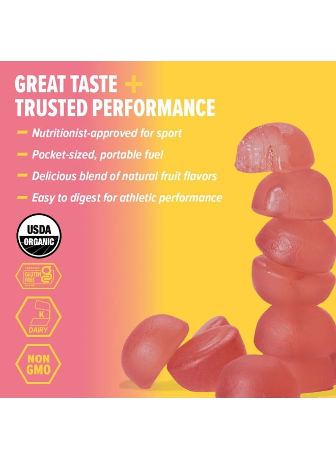 Honey Stinger Organic Pink Lemonade Energy Chew | Gluten Free & Caffeine Free | For Exercise, Running and Performance | Sports Nutrition for Home & Gym, Pre and Mid Workout | 12 Pack, 21.6 Ounce - Image 3