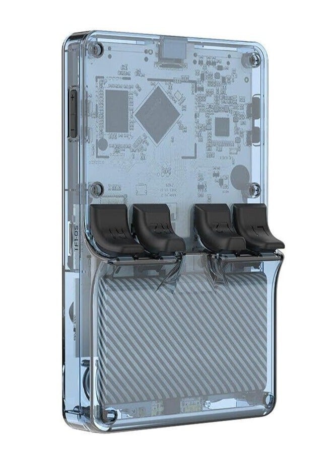 باوكيدي وحدة تحكم ألعاب محمولة RGB20SX مع 10000 جيجا، 4 بوصة IPS مفتوحة المصدر Linux Retro وحدة تحكم ألعاب محمولة، بطارية 5000 مللي أمبير هدية محاكي محمول للأطفال البالغين (أزرق، 128 جيجابايت) - Image 2