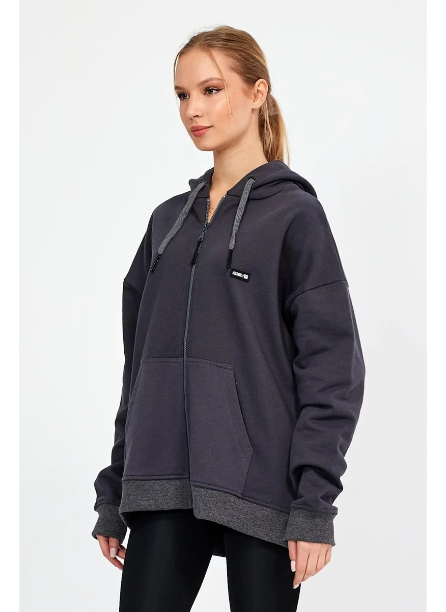 Alexander Gardi Alexandergardı Zippered Hooded Oversize Sweatshirt (B22-75300)