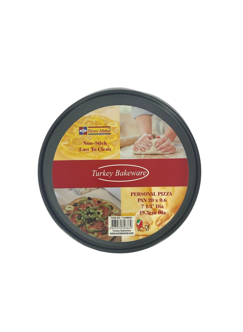 Homemaker Non-Stick Personal Pizza Pan 20Cm X 0.6Cm - Black - Image 2