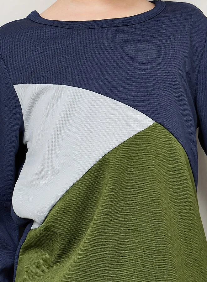 Styli Colorblock Round Neck T-Shirt