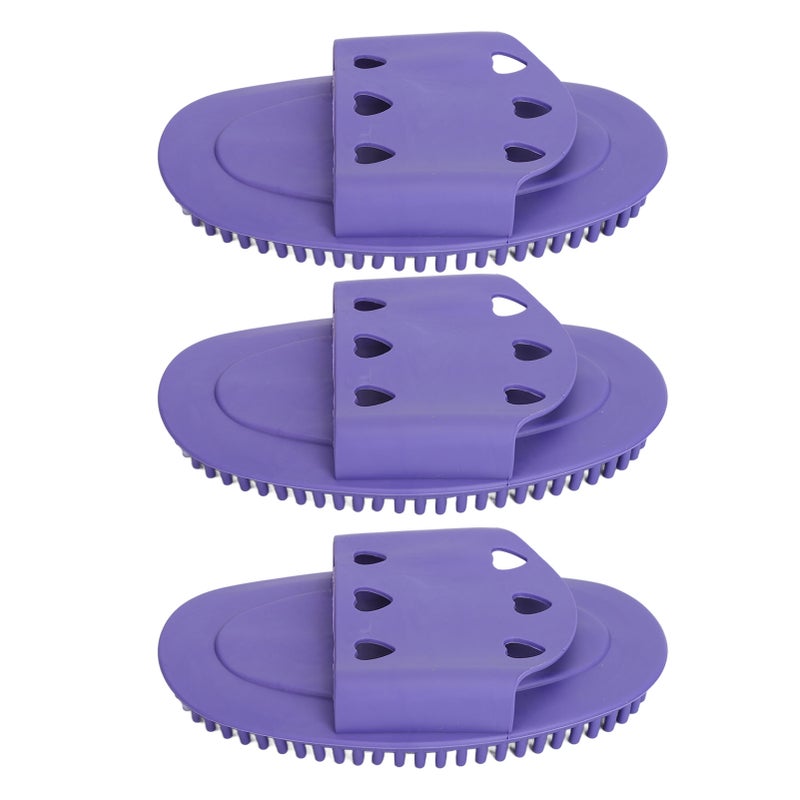 3pcs Silicone Body Scrubber Improve Circulation Reduce Fatigue Gentle Body Massage Brush - Image 1