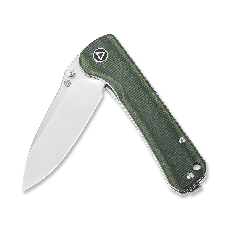 QSP Hawk Pocket Knife, Sandvik 14C28N Blade, Micarta handle - Image 2