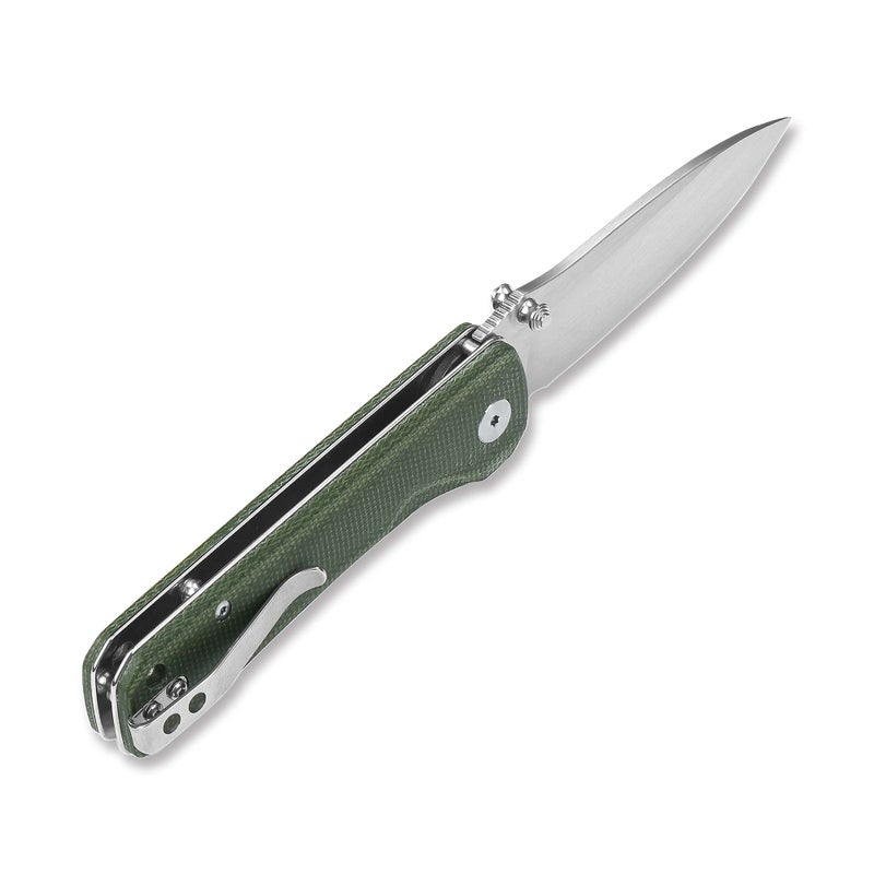 QSP Hawk Pocket Knife, Sandvik 14C28N Blade, Micarta handle - Image 3