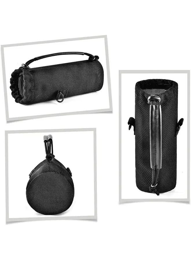 JBL Flip 3 4 5 6 7 Portable Speaker Case Black Nylon Protective Bag With Handle - Image 4