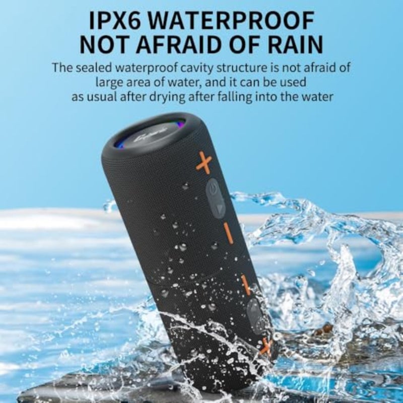 2 in 1 Portable Splittable Bluetooth Speaker, Waterproof Split Wireless Speaker Bluetooth V5.3 with 20W Loud Stereo Sound, 24H Playtime, True Wireless Pairing for Home, Outdoor or Travel - Image 4