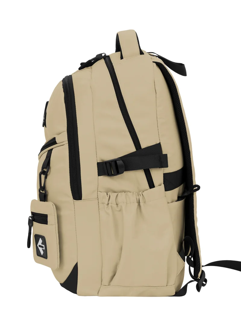 PARAJOHN Parajohn School Bag 19 Inch for Boys & Girls, Lightweight Backpack with Laptop Compartment, Spacious Storage & Side Bottle Pocket, Gold