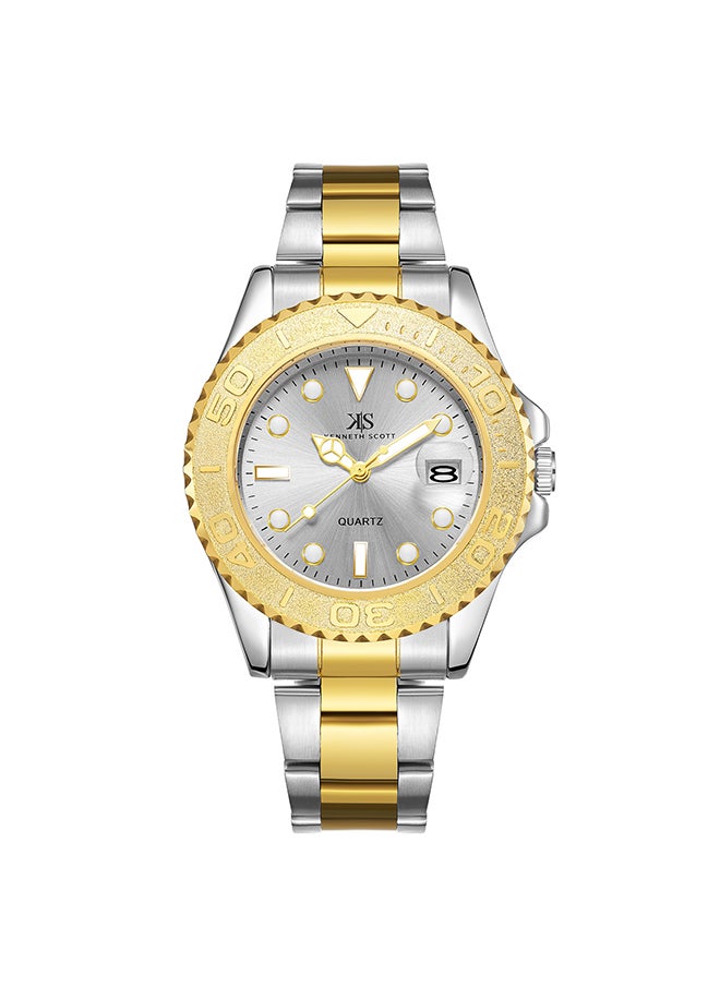 KENNETH SCOTT Men's Stainless Steel Analog Watch K23022-TBTW - 40 mm  - Image 1