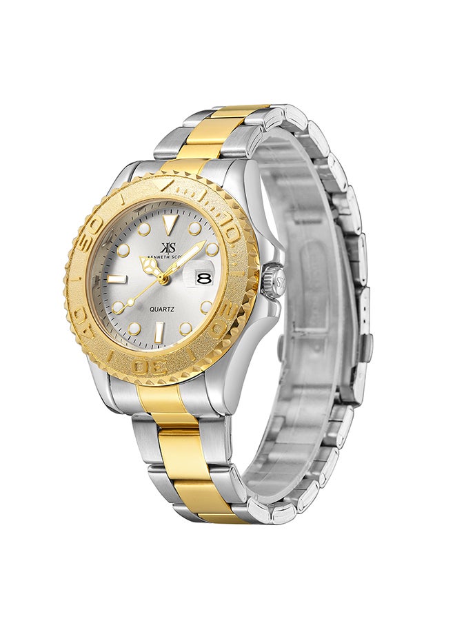 KENNETH SCOTT Men's Stainless Steel Analog Watch K23022-TBTW - 40 mm  - Image 2