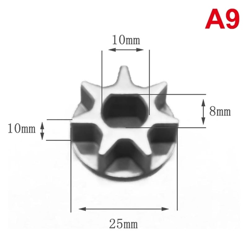 حجم A9 بديل للترس لـ 5016 6018 ترس علامة النجمة منشار سلسلة كهربائي 7 6 3 سن منشار سلسلة صناعي شفرة - Image 3