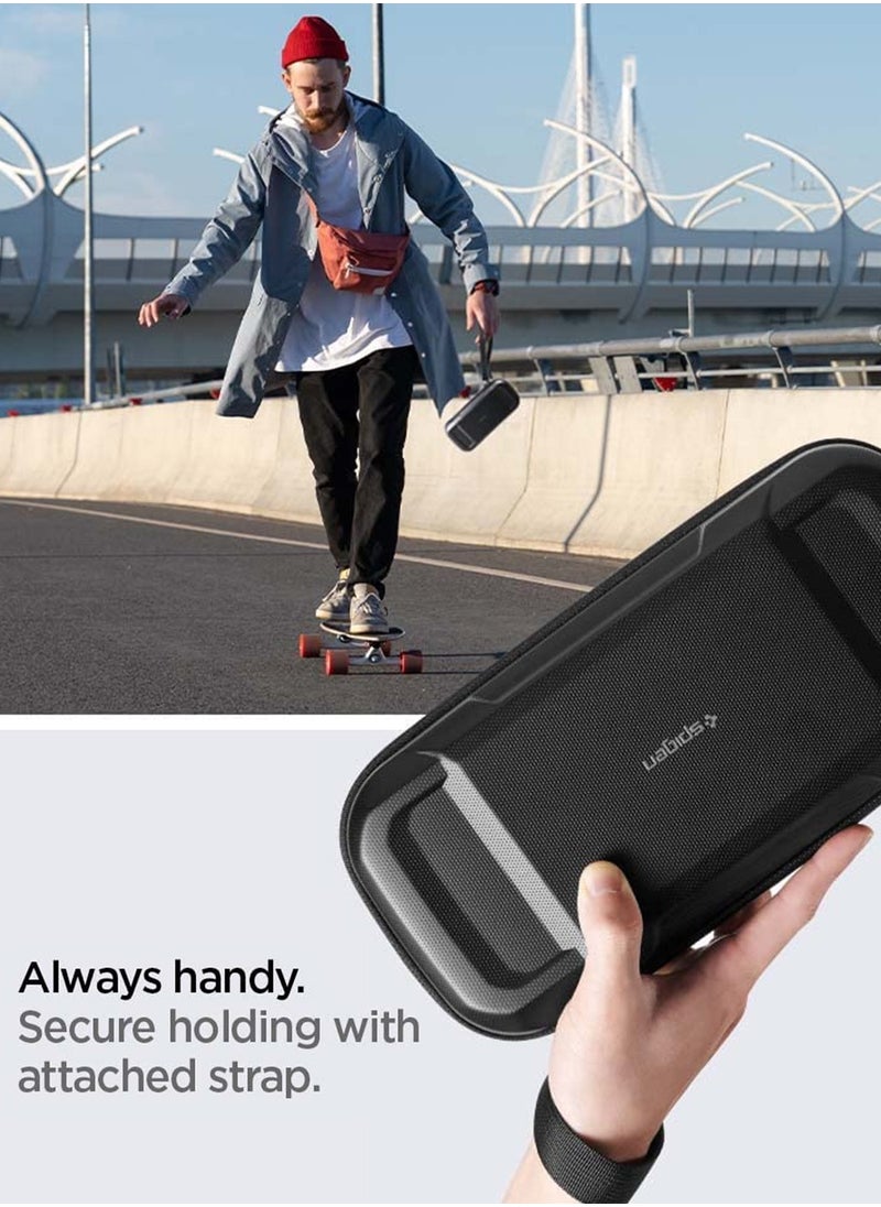 Spigen Rugged Armor Pro Game Card Cartridge Case for Nintendo Switch / Switch OLED, Micro SD Cards, AirTag Portable Hard Shell Pouch Travel Storage [Only Game Cards NOT Switch Device] - Black  - Image 4