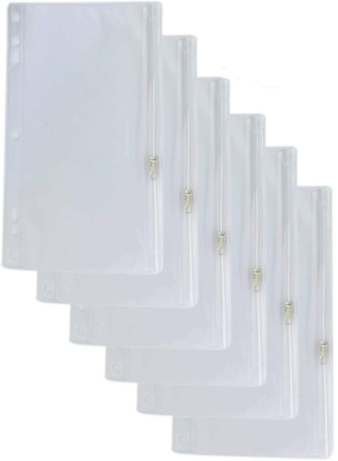 Positive Art Vinyl Ring Binder Pockets - 9 ½ x 6 Inches - Fits All Standard Ring Binders - Zip Closure to Secure Your Belongings - 12-Pack - Image 1