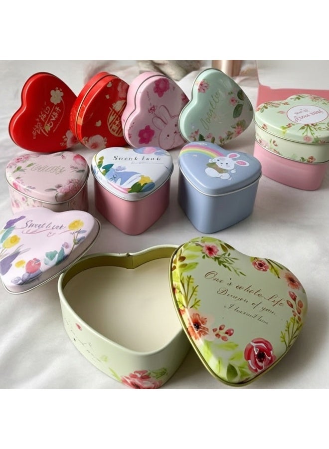 Cute heart shaped scented candle in multiple colors and shapes - Image 1