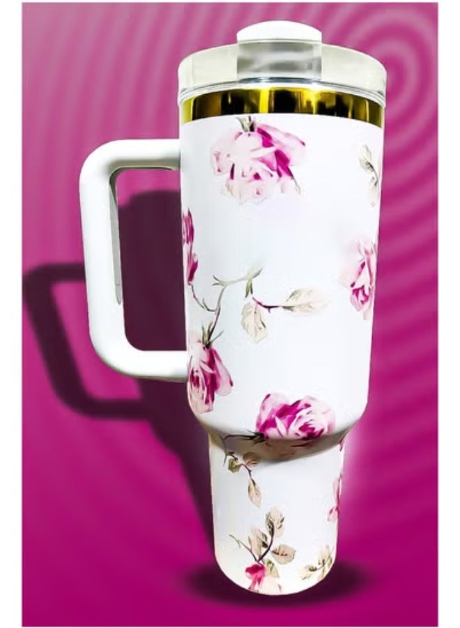 Stanley 40oz Tumbler – Limited Edition Stainless Steel Travel Mug with Reusable Straw | BPA-Free, Eco-Friendly & Dishwasher Safe | Double-Wall Vacuum Insulated for Hot 16hrs & Cold 24hrs | Leak-Proof FlowState Lid | Ergonomic Handle | Slim Base Fits Car Cup Holders | Durable Reusable Coffee Cup for Office, Travel, Gym, Hiking & Commute - Image 3