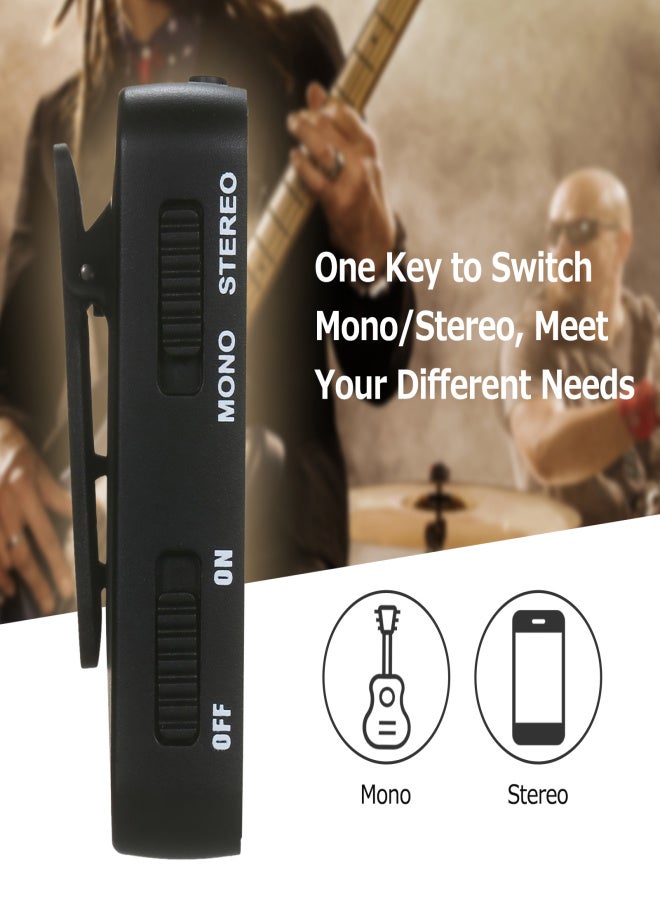 M-VAVE WP-10 2.4GHz Wireless Earphone Monitor Transmission System Rechargeable Transmitter & Receiver - Image 2