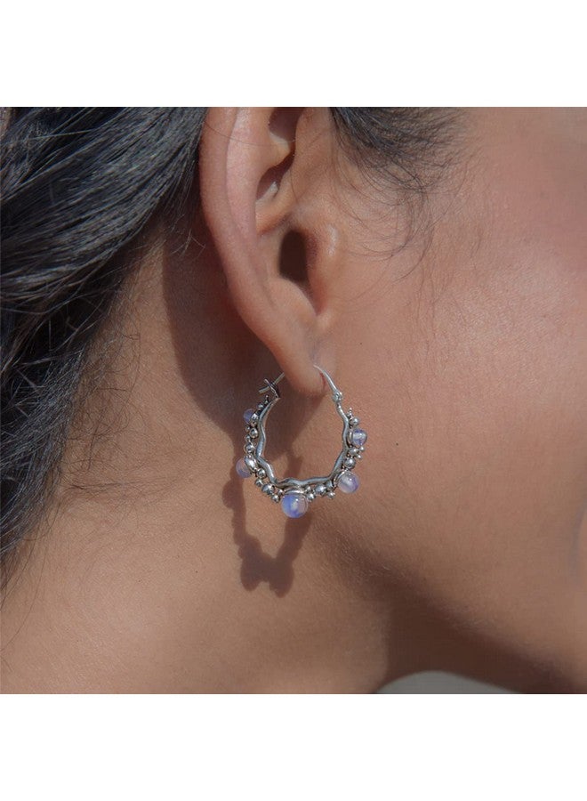 Shaya Women By Caratlane A Sunday Siesta Earrings In 925 Silver - Image 2