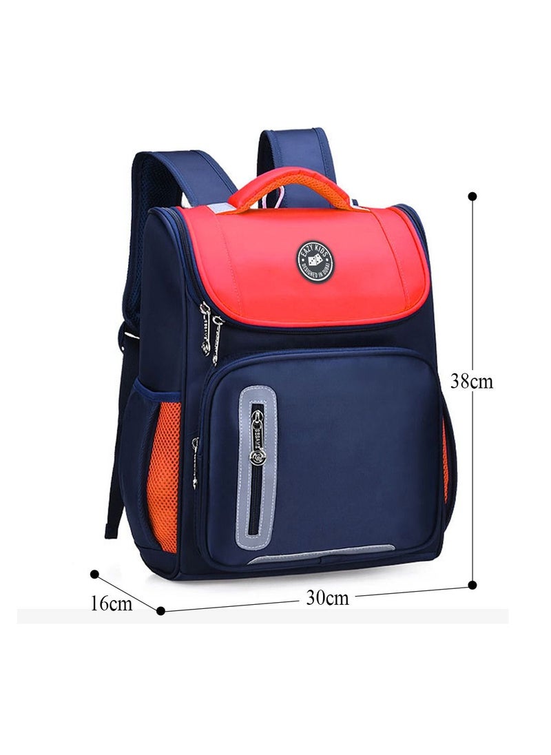Eazy Kids - Eazy Kids Panda School Bag-Red blue - Image 1