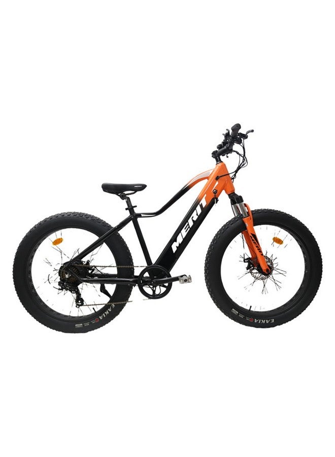 ميريت دراجة كهربائية سبائك معدنية متينة بجودة ممتازة برتقالي وأسود 82 x 29 x 162 سم FST-1033 - Image 1