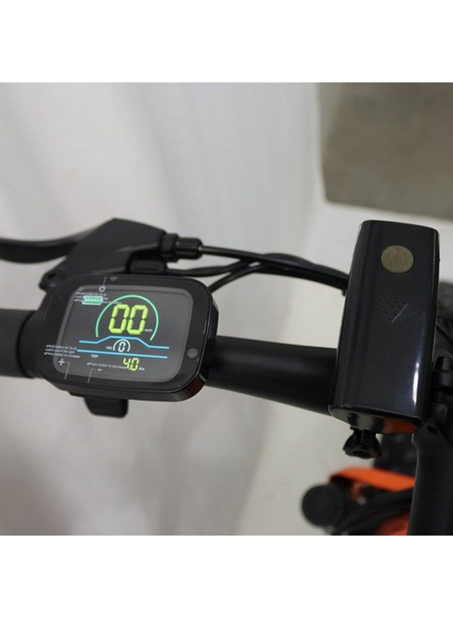 ميريت دراجة كهربائية سبائك معدنية متينة بجودة ممتازة برتقالي وأسود 82 x 29 x 162 سم FST-1033 - Image 5