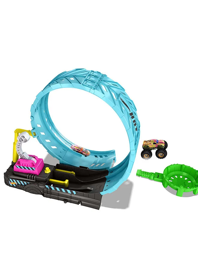 Hot Wheels HW MT Glow in the Dark Epic Loop Challenge Play Set