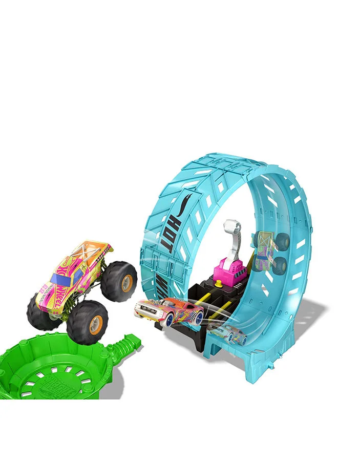 Hot Wheels HW MT Glow in the Dark Epic Loop Challenge Play Set