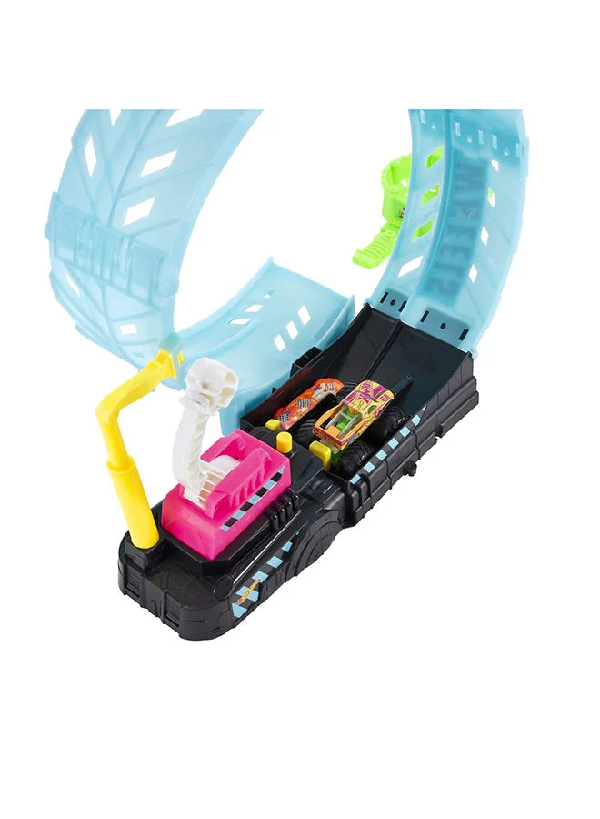 Hot Wheels HW MT Glow in the Dark Epic Loop Challenge Play Set