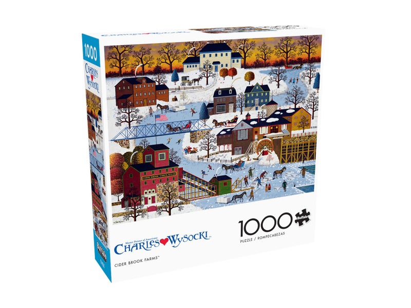 Buffalo Games - Charles Wysocki - Cider Brook Farms - 1000 Piece Jigsaw Puzzle for Adults -Challenging Puzzle Perfect for Game Nights - Finished Size is 26.75 x 19.75 - Image 3