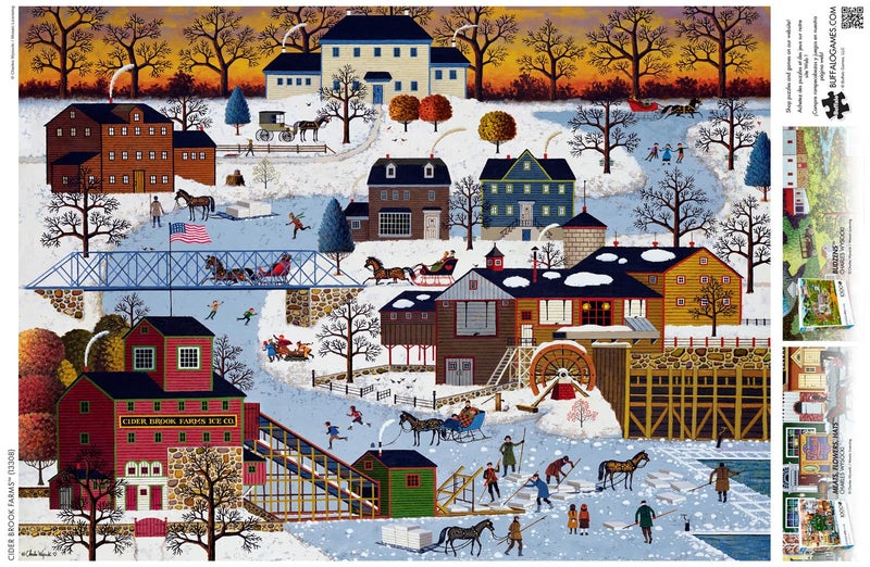 Buffalo Games - Charles Wysocki - Cider Brook Farms - 1000 Piece Jigsaw Puzzle for Adults -Challenging Puzzle Perfect for Game Nights - Finished Size is 26.75 x 19.75 - Image 5