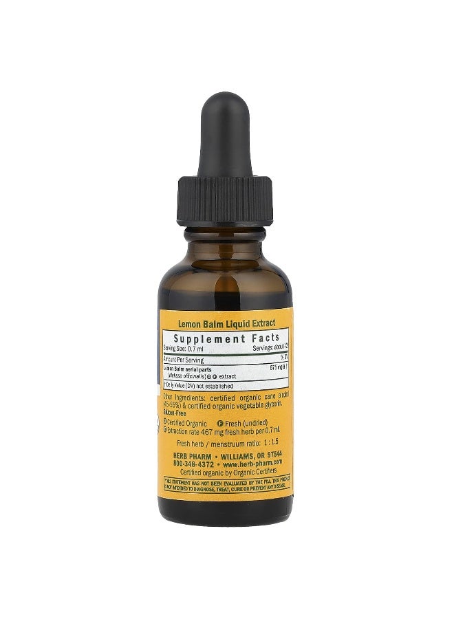 HERB PHARM هيرب فارم، بلسم الليمون، 675 ملغ، 1 أونصة سائلة (30 مل) - Image 2