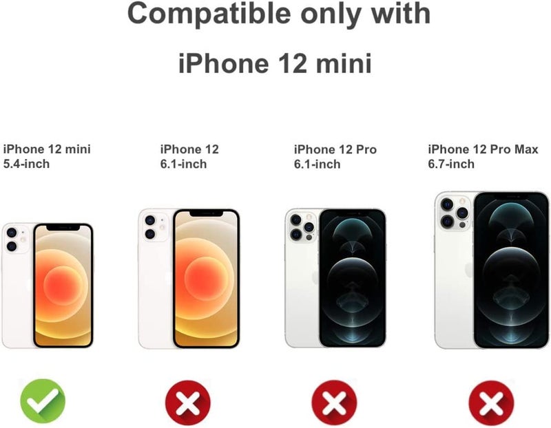 Nishtech غطاء خلفي شفاف هجين ناعم رفيع مضاد للغبار لجهاز آيفون 12 ميني 5G مع حماية الكاميرا - Image 2