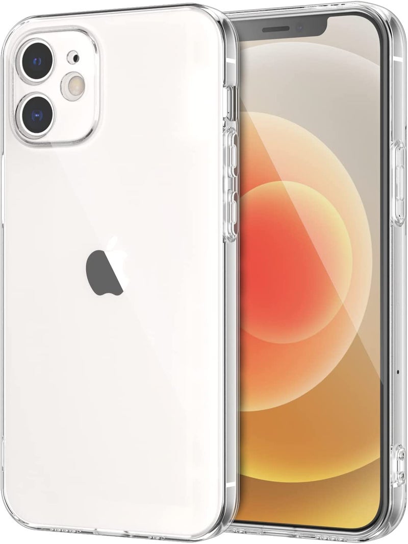 Nishtech غطاء خلفي شفاف هجين ناعم رفيع مضاد للغبار لجهاز آيفون 12 ميني 5G مع حماية الكاميرا - Image 1