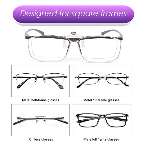 LUFF Reading Glasses Clip Anti-blue light Magnifying Glass Portable Clips(2.0X) - Image 3