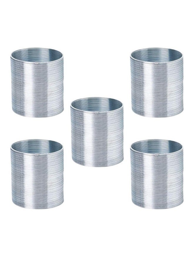 إيسكو EISCO - لعبة سلينكي علمية على شكل موجة حلزونية، مصنوعة من سلك فولاذي مقسّى، قطر الملف 7.5 سم، الطول الإجمالي 3 أمتار (عبوة من 5 قطع سلينكي) - Image 1