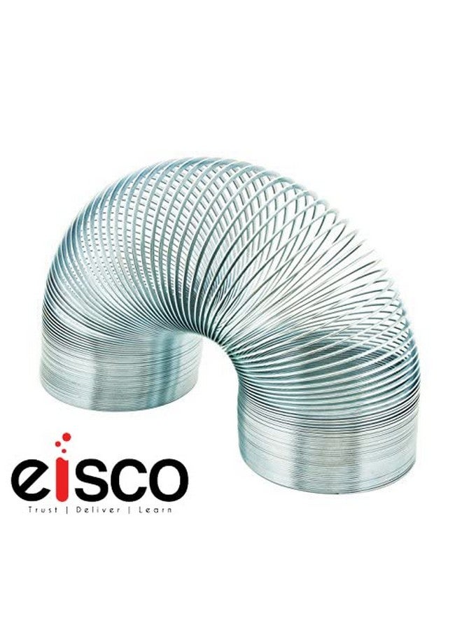 إيسكو EISCO - لعبة سلينكي علمية على شكل موجة حلزونية، مصنوعة من سلك فولاذي مقسّى، قطر الملف 7.5 سم، الطول الإجمالي 3 أمتار (عبوة من 5 قطع سلينكي) - Image 4