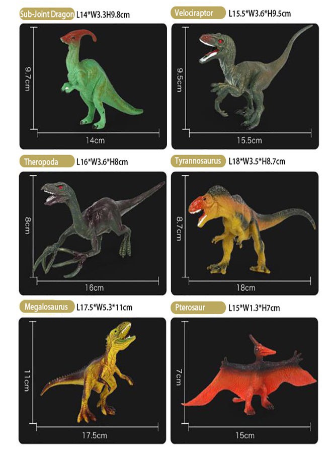 Arabest - Interactive Dinosaur Book with 12 Realistic Dinosaur Figures, Learning Educational Toys for Kids - Image 1