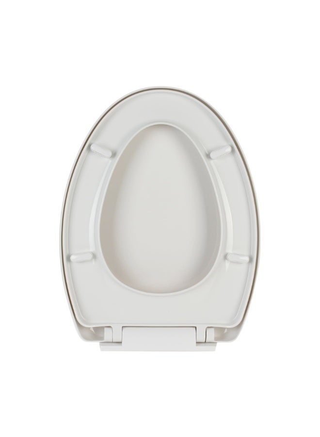 Bold Techno White Toilet Seat & Cover Soft-Close Antibacterial 6 X 36 X 48 Cm - Image 3