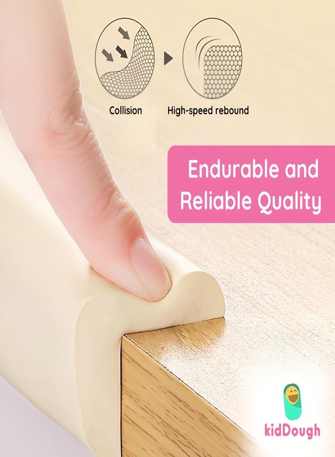 KidDough Baby Proofing Safety Strip, Furniture Edge and Corner Guards (2 Meters Extra Thick White) - Image 2
