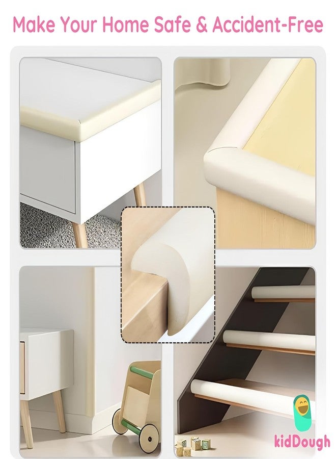 KidDough Baby Proofing Safety Strip, Furniture Edge and Corner Guards (2 Meters Extra Thick White) - Image 3