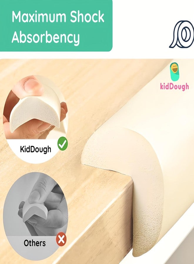KidDough Baby Proofing Safety Strip, Furniture Edge and Corner Guards (2 Meters Extra Thick White) - Image 5