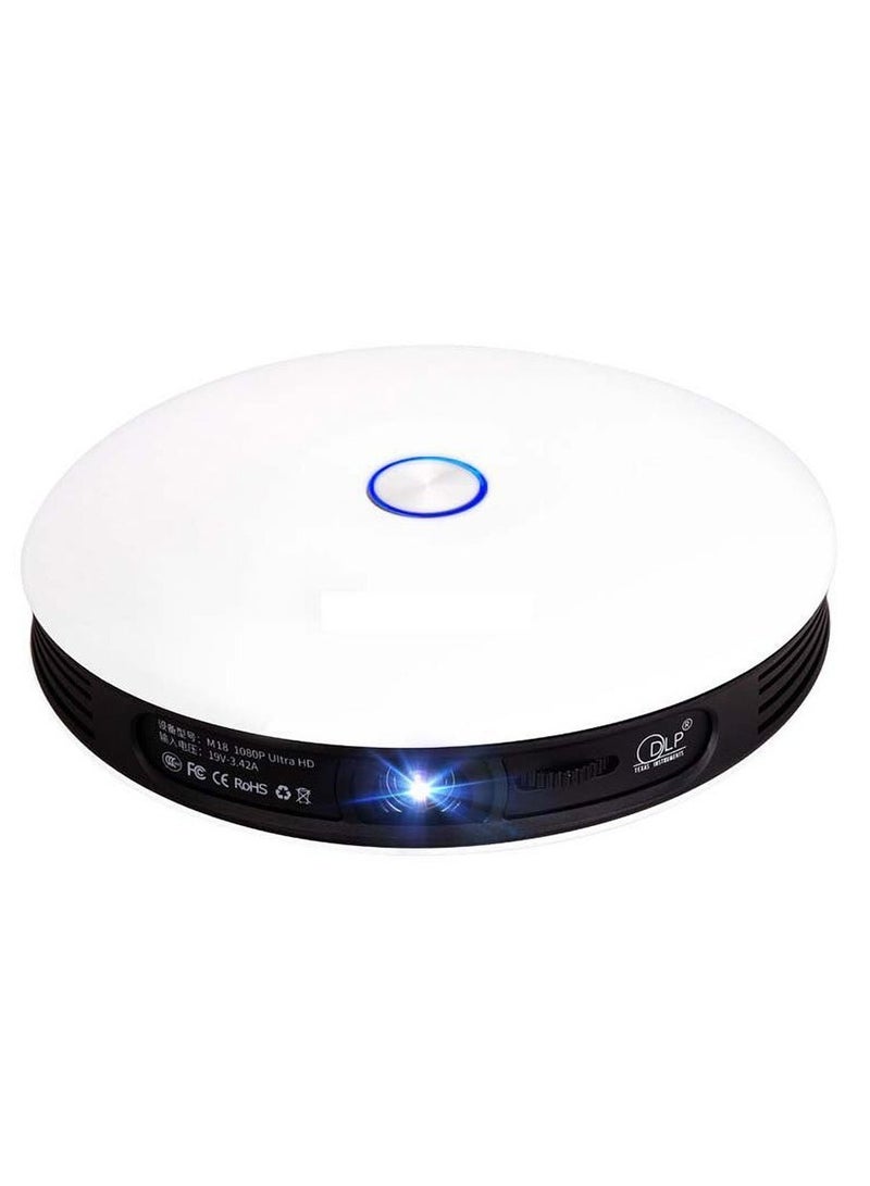 Crony D08 4K Projector – 220 Lumens, Android OS, 12000mAh Battery, Dual USB, HDMI, Touch Panel, WiFi & Bluetooth  - Image 1