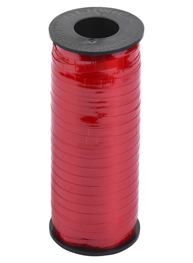 Berwick Offray Splendorette Crimped Curling Ribbon, 3/16-Inch Wide by 500-Yard Spool, Red Lacquer - Image 1