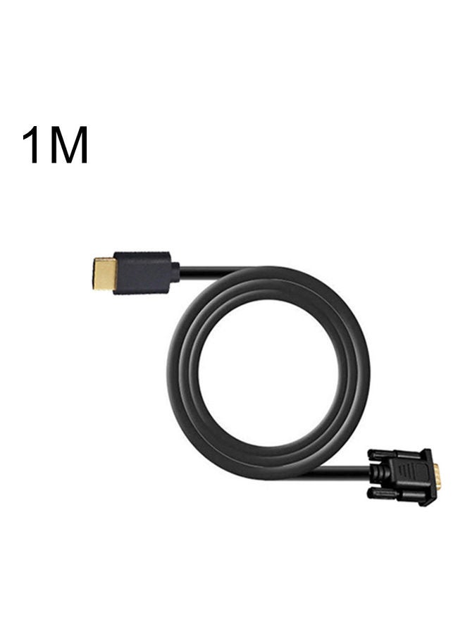 كابل محول فيديو من HDMI إلى VGA أسود