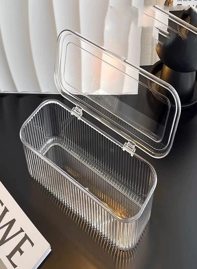 SUNNIFA Acrylic Jewelry Organizer Box Set, Portable Storage Boxes With Anti-Oxidation For Earrings, Bracelete, Rings, Necklace, Watch, Transparent Jewelry Case Acrylic crystal jewelry box - Image 5